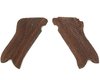P08 Luger Paar Griffschalen, Holz